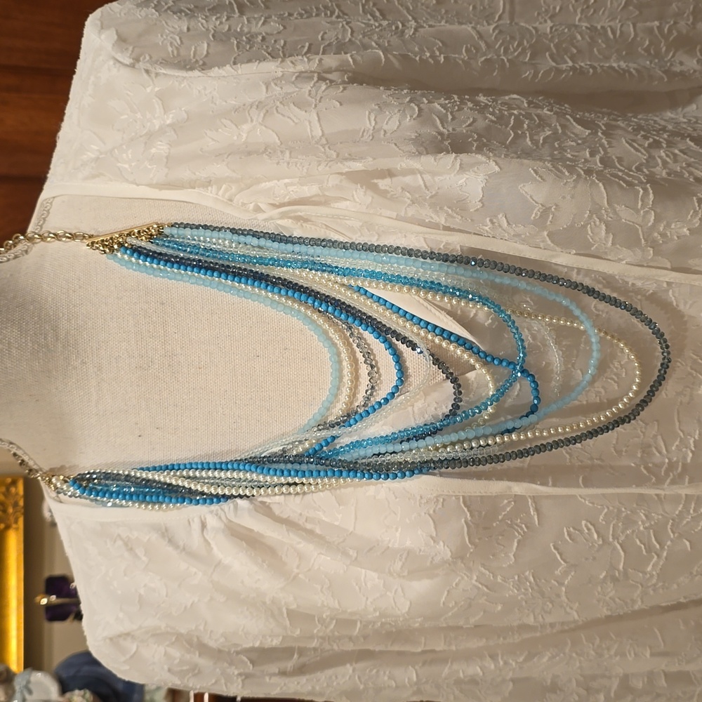 Mutli-strand bead necklace